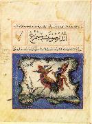 Simurgh on an island,from Advantages to be Derived from Animals by Ibn Bakhtishu
